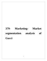 4ps of gucci|gucci segmentation.